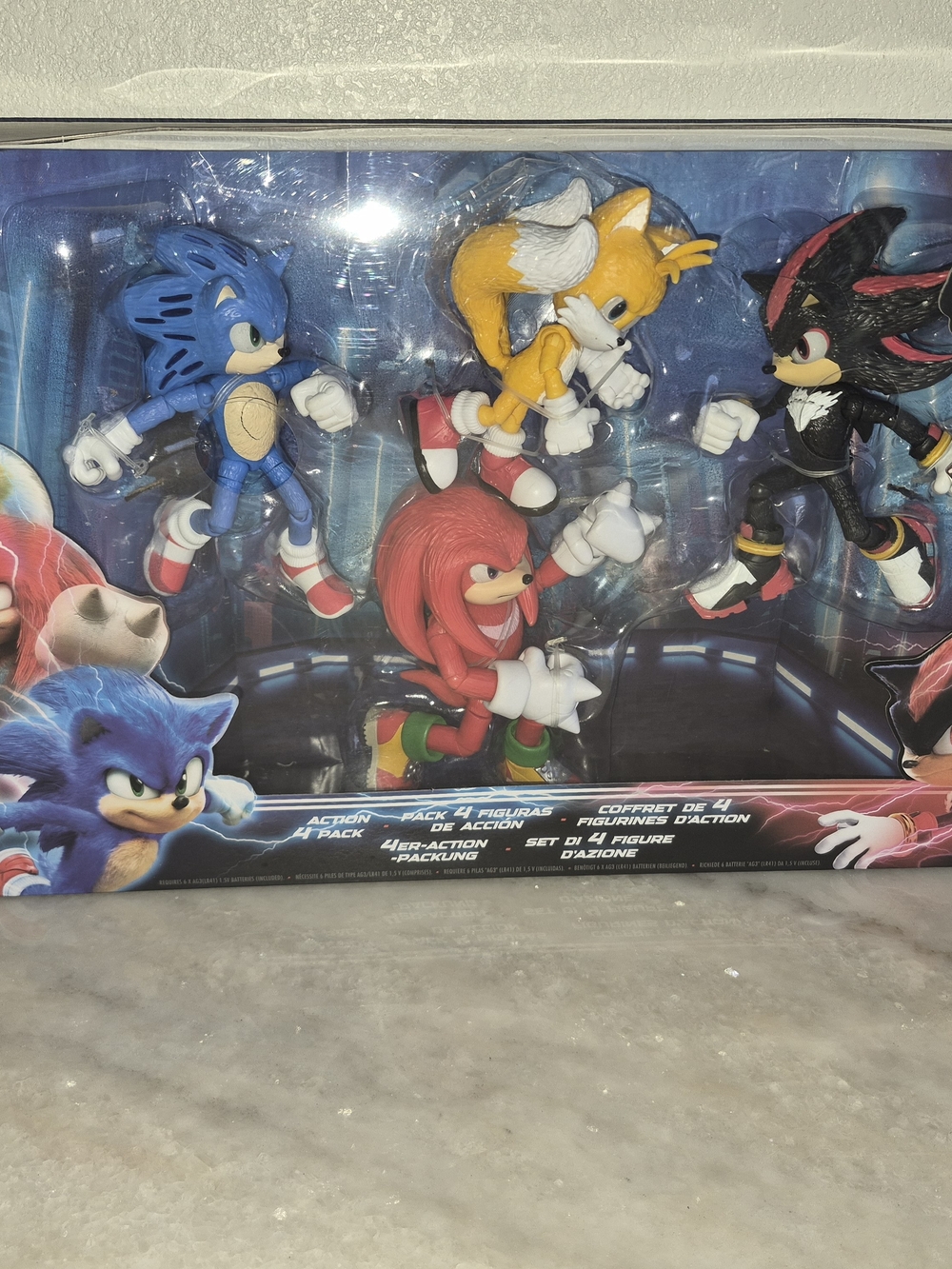 Classic Blue, Yellow, Red & Black Character Action Figure 4-Pack